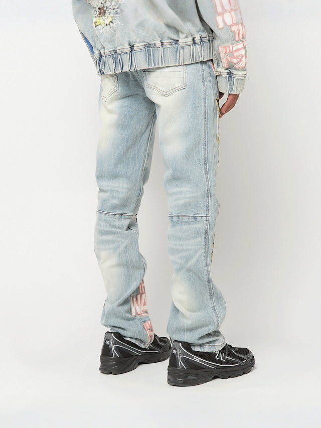 Smoke Rise, Graffiti Jean, blue, Image 2 of 6