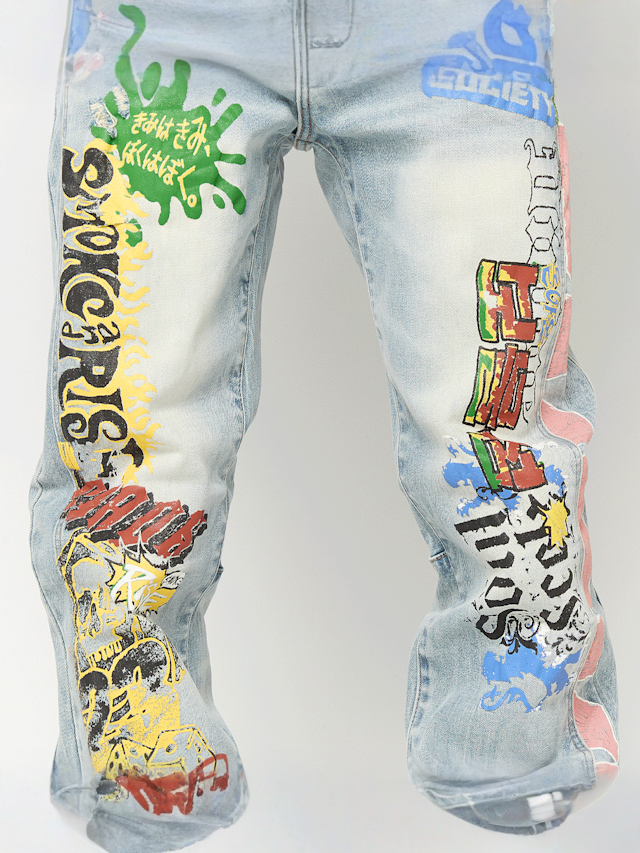 Smoke Rise, Graffiti Jean, blue, Image 5 of 6