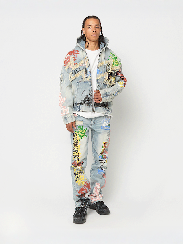 Smoke Rise, Graffiti Jean, blue, Image 6 of 6