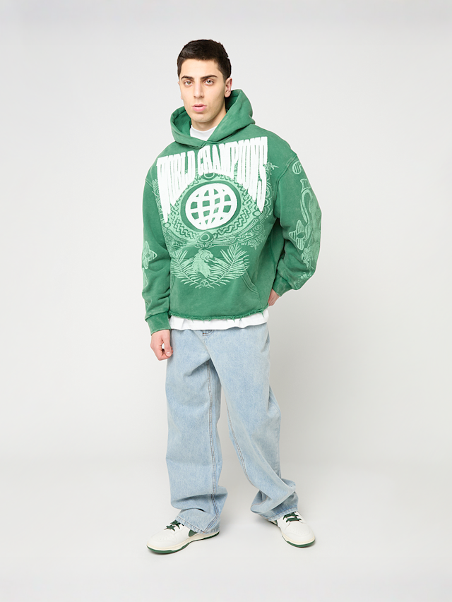 Smoke Rise, Champion Fleece Hoodie, green, Image 5 of 5