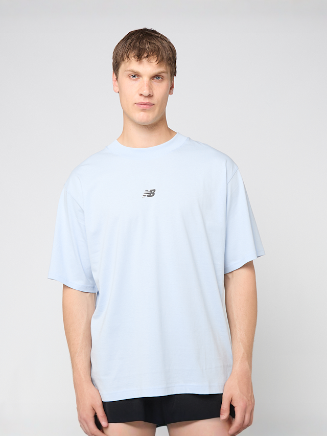 New Balance, TEE-SHIRT graphite sombre/black, blue, Image 2 of 5