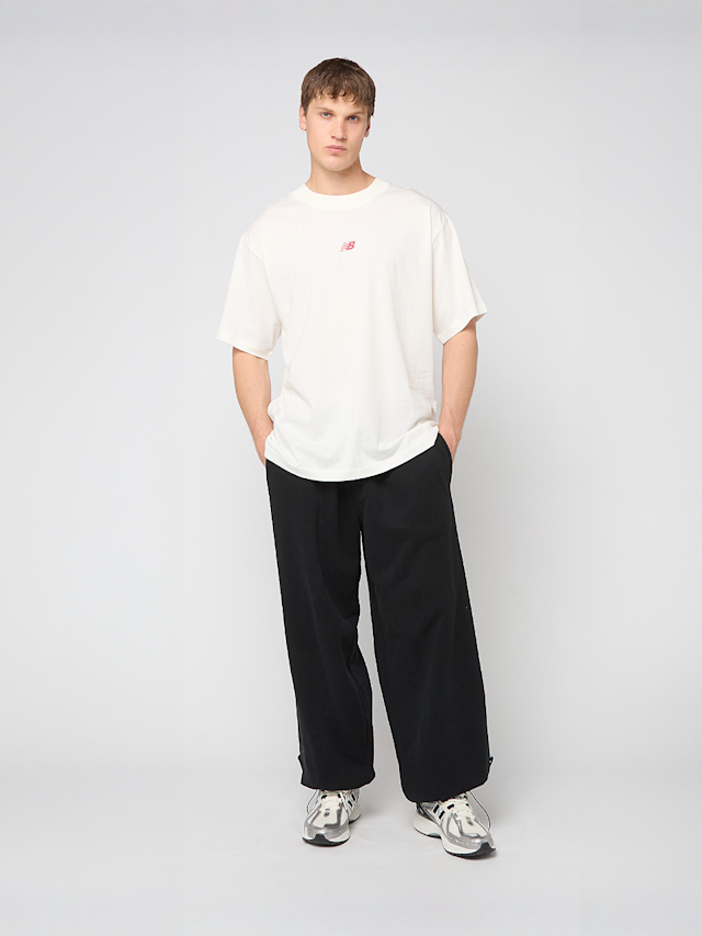 New Balance, TEE-SHIRT graphite sombre/black, beige, Image 5 of 5