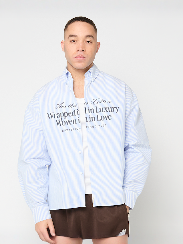 Another Cotton Lab, Wrapped in Luxury  Shirt, blue, Image 1 of 5