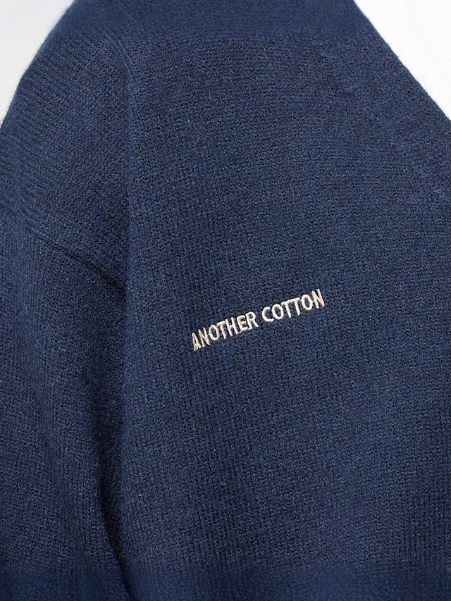 Another Cotton Lab, Another Knit Cardigan, blue, Image 4 of 6