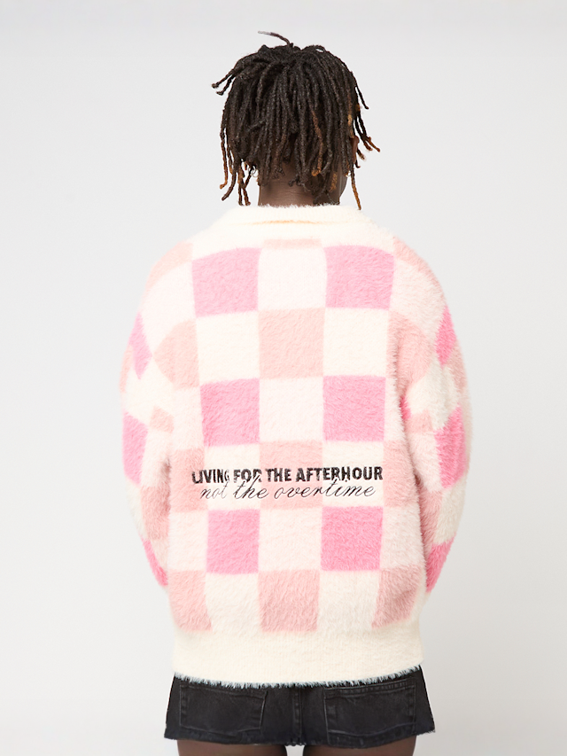 Another Cotton Lab, Another Checked Knit Sweater, light pink, Image 2 of 5