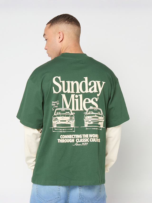 Another Cotton Lab, Sunday Miles Double Layer Longsleeve, green, Image 1 of 7