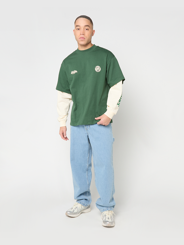 Another Cotton Lab, Sunday Miles Double Layer Longsleeve, green, Image 7 of 7