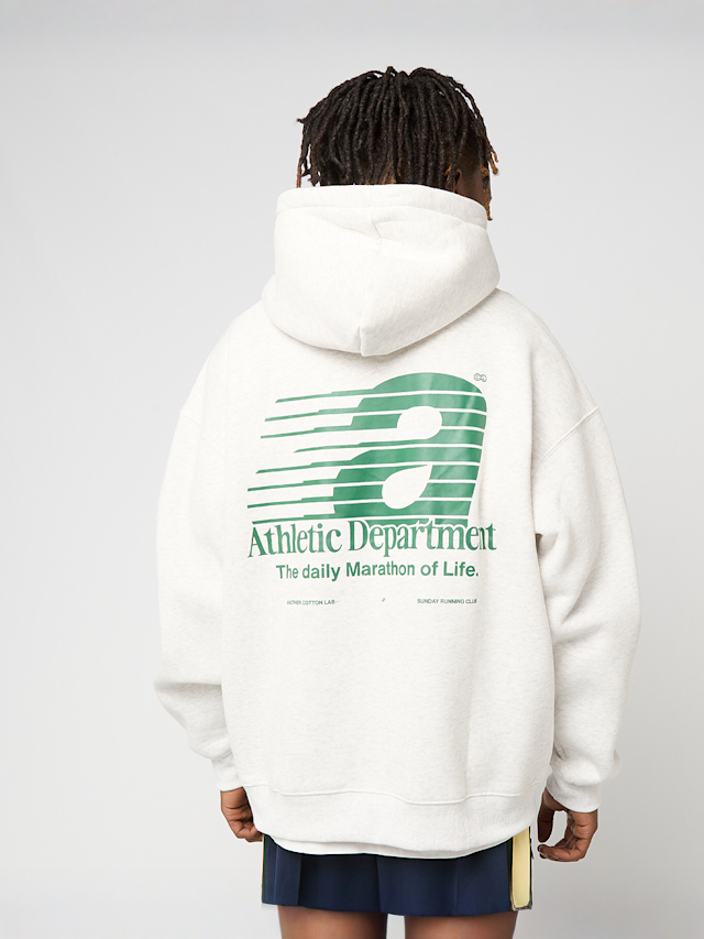 Another Cotton Lab, Athletic Department Hoodie, beige, Image 1 of 6