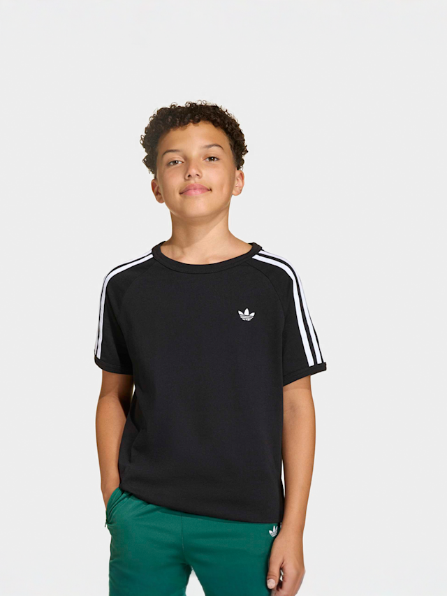 adidas Originals, 3 Stripes Tee, black, Image 1 of 4