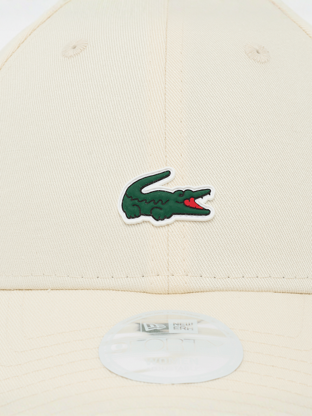 Lacoste, FEMALE 9FORTY Lacoste x New Era Plain Cotton Cap, beige, Image 4 of 4