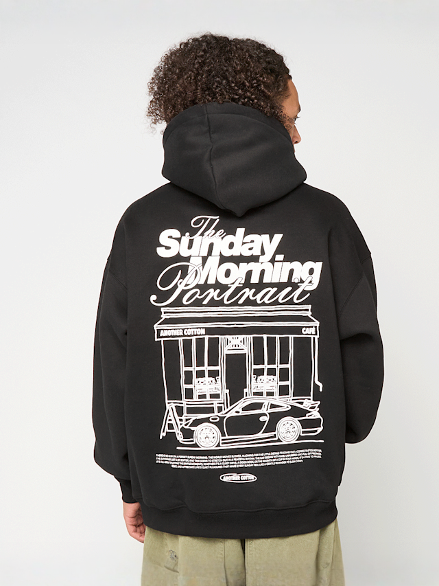 Another Cotton Lab, Sunday Morning Hoodie, black, Image 1 of 5