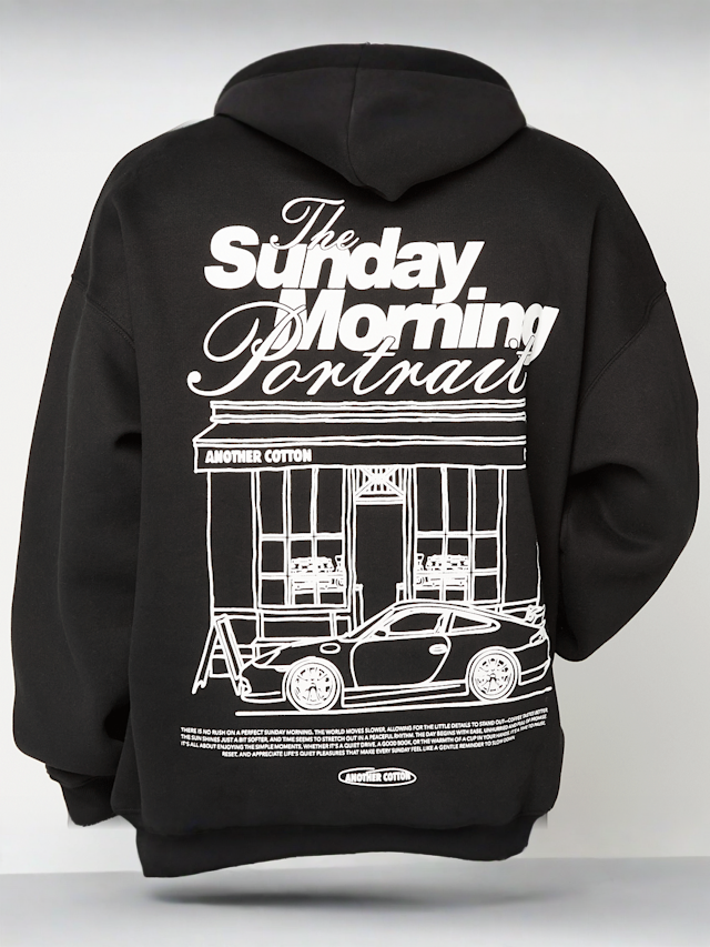 Another Cotton Lab, Sunday Morning Hoodie, black, Image 4 of 5