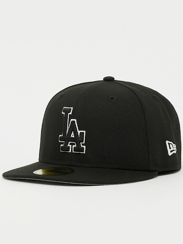 New Era, GCP 59FIFTY Outline Logo MLB Los Angeles Dodgers, zwart, Afbeelding 1 van 4