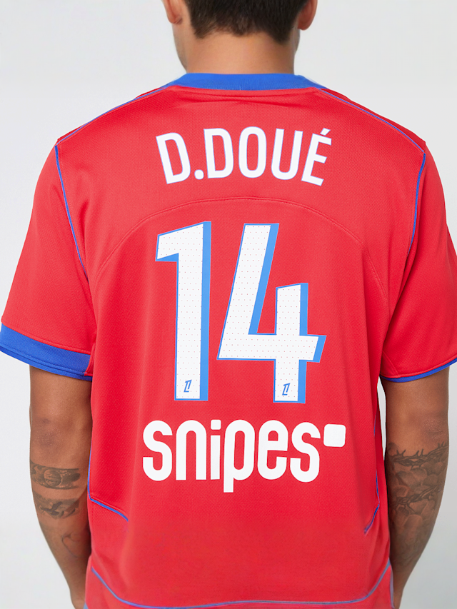 Nike, D. Doué / No. 14 / PSG Nike Third Stadium 2025/26, czerwony, Obraz 6 z 7