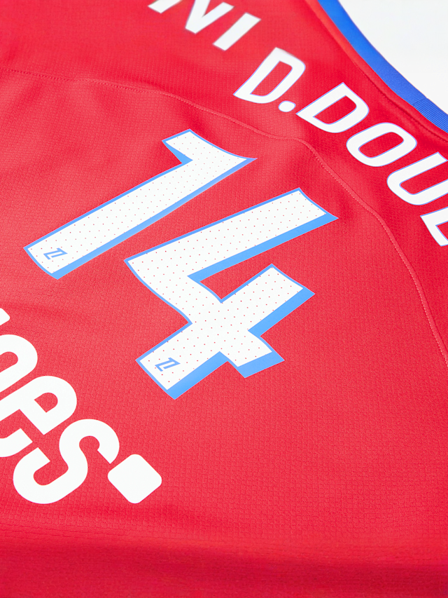 Nike, PSG Y NK DF JSY SS STAD 3R - D. Doué - 14, red, Image 3 of 4