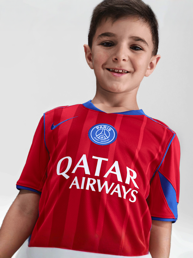 Nike, Kvaratskhella / No. 7 / PSG Nike Third Stadium 2025/26, rood, Afbeelding 4 van 4