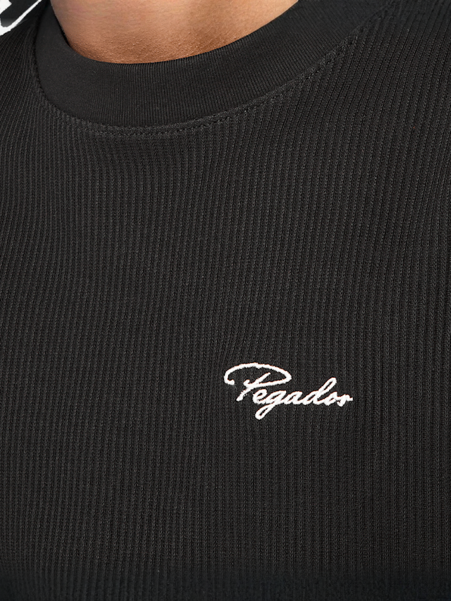 Pegador, Signar Oversized Rib Tee, black, Image 3 of 4