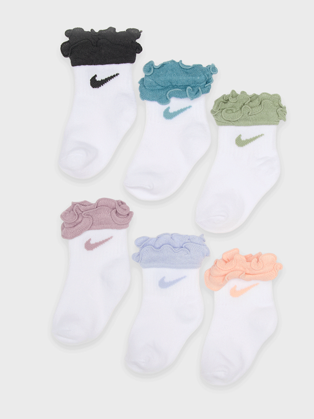Nike  , 6 PACK - Infant/Toddler Ruffle Socks, multi-colour, Image 1 of 2