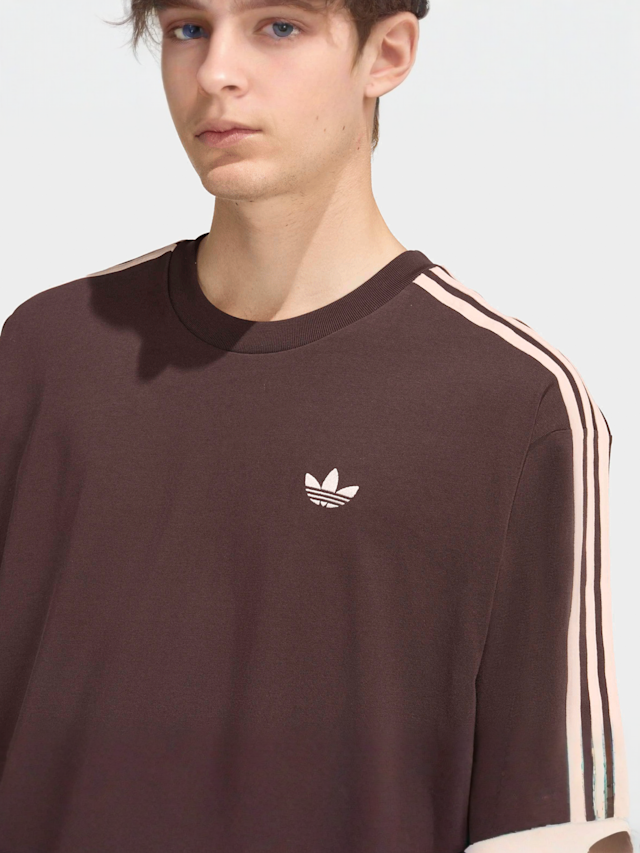 adidas Originals, Adicolor 3-Stripes Oversized Tee, brown, Image 3 of 5
