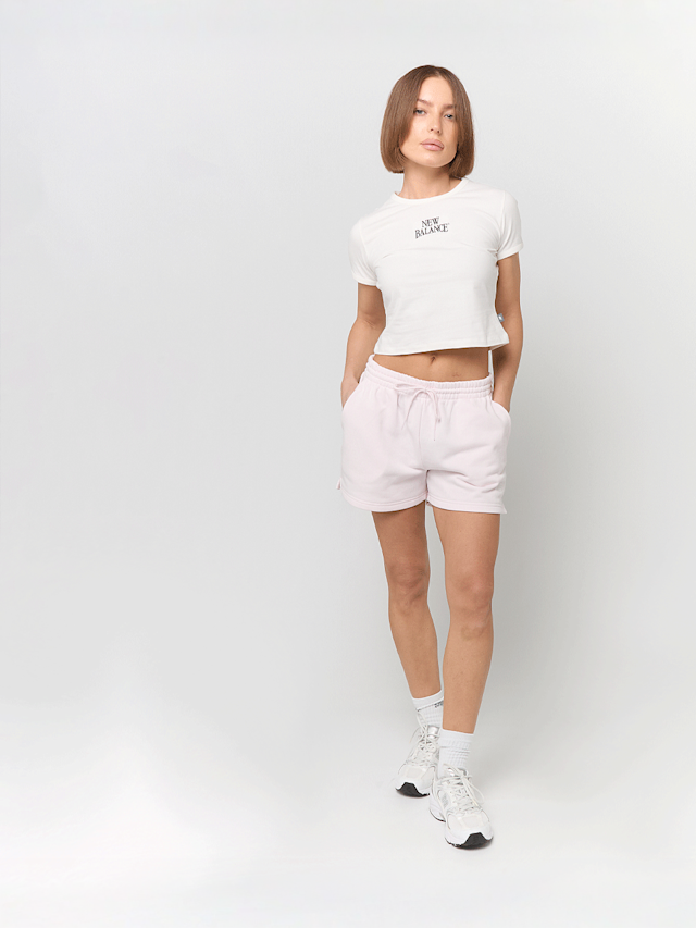 New Balance, Sport Essentials French Terry Short, Pink, Image 4 of 4