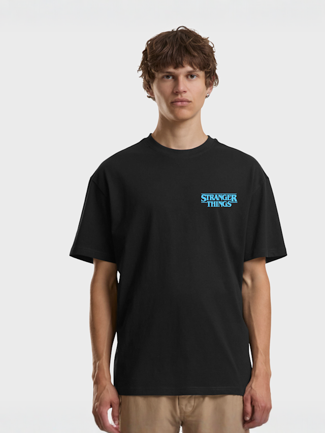 Mister Tee, Stranger Things Eleven Bitmap Loose Tee, zwart, Afbeelding 2 van 2