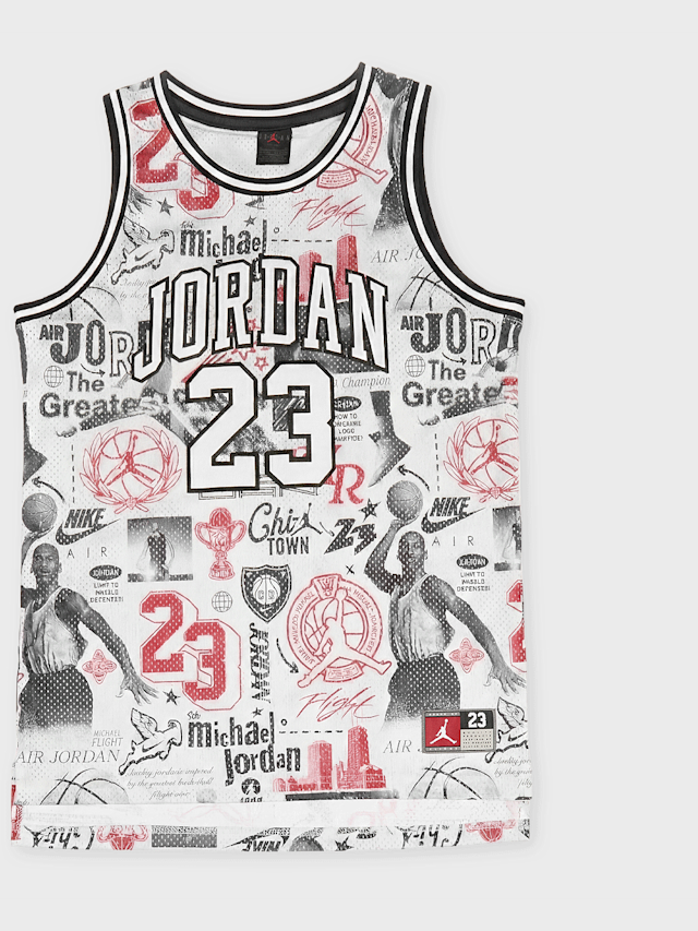 Jordan, 23 All Over Print Jersey, white, Image 1 of 5