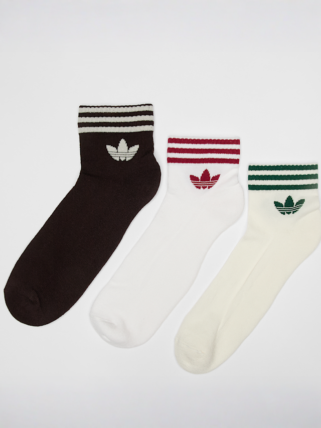 adidas Originals, 3 PACK - 3-Stripes Ankle Socks, multi-colour, Image 1 of 2