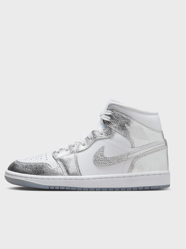 Jordan, Air Jordan 1 Mid SE summit white/blue chill-black, silver, Image 1 of 8