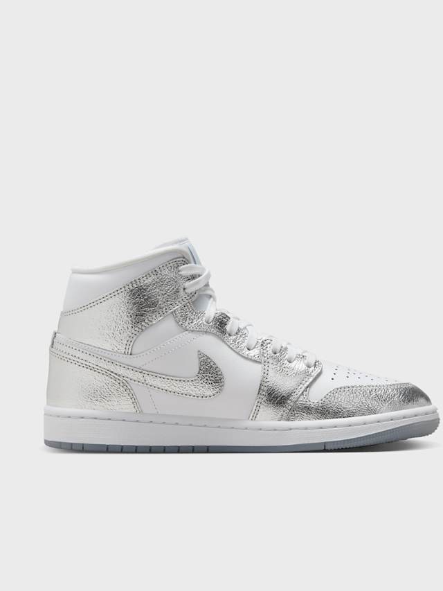 Jordan, Air Jordan 1 Mid SE summit white/blue chill-black, silver, Image 2 of 8