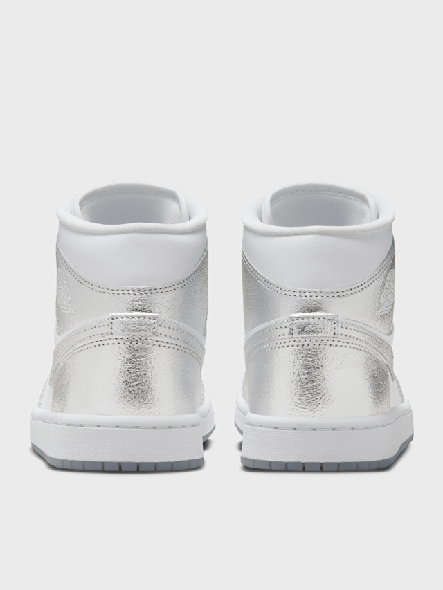 Jordan, Air Jordan 1 Mid SE summit white/blue chill-black, silver, Image 4 of 8