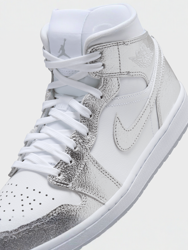 Jordan, Air Jordan 1 Mid SE summit white/blue chill-black, silver, Image 7 of 8