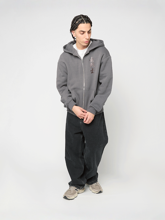 Mister Tee, I Am Destiny Fluffy Zip Hoody, grey, Image 5 of 5