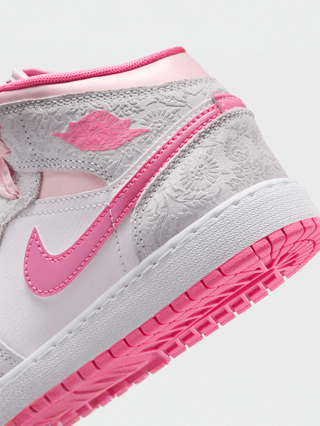 Jordan, Air Jordan 1 Mid SE (GS), Pink, Image 8 of 9