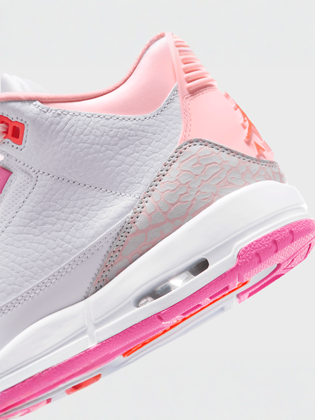 Jordan, Air Jordan 3 Retro "Spring Flowers" (GS), white, Image 8 of 9