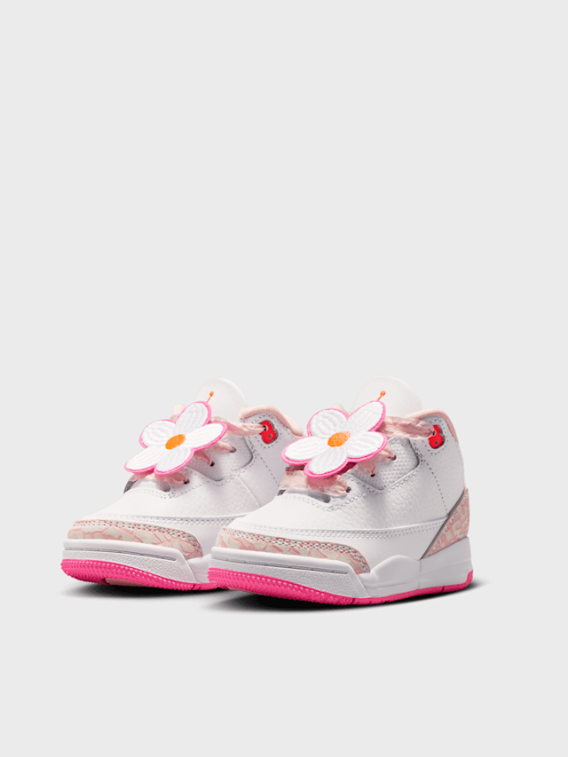 Jordan, Air Jordan 3 Retro "Spring Flowers" Toddlers, white, Image 3 of 9