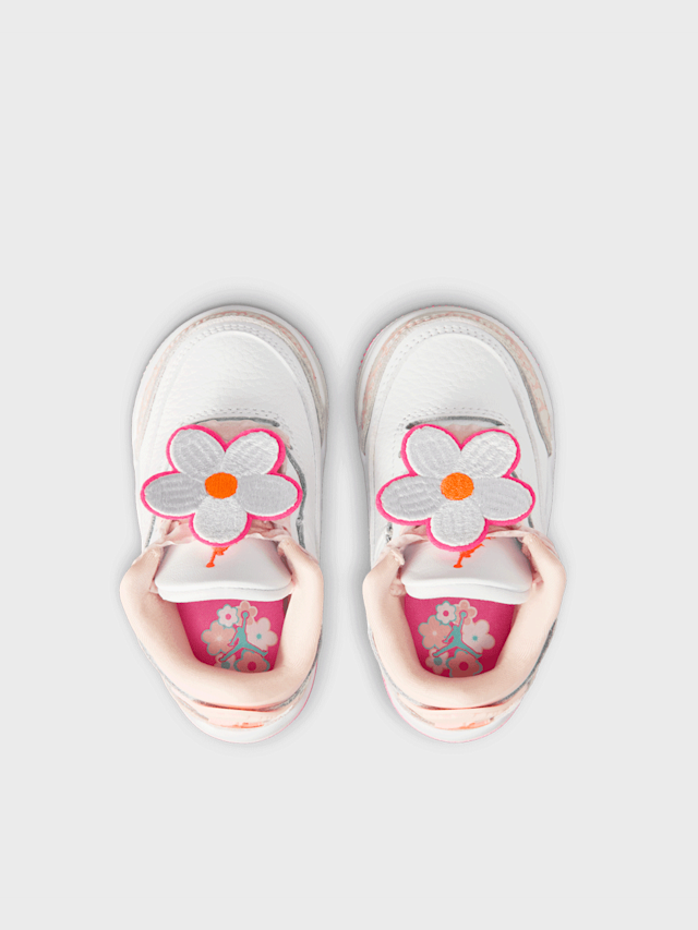 Jordan, Air Jordan 3 Retro "Spring Flowers" (TD), white, Image 6 of 9