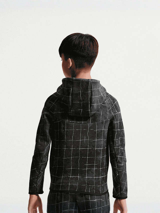 Nike  , Sportswear Tech Fleece Full Zip All Over Print, grey, Image 2 of 5