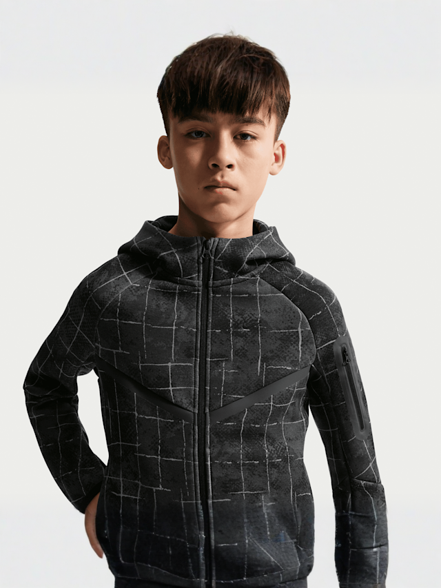 Nike  , Sportswear Tech Fleece Full Zip All Over Print, grey, Image 3 of 5