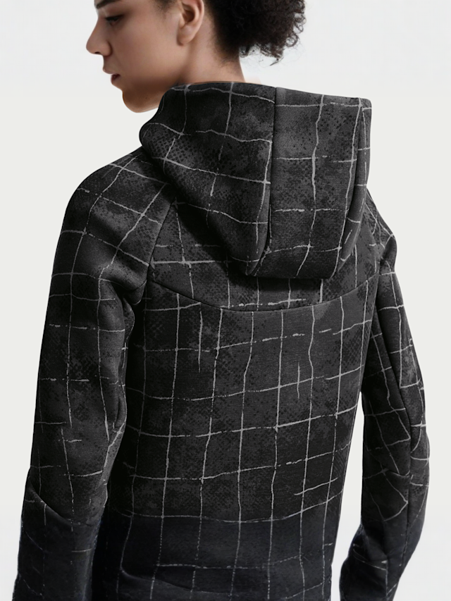 Nike  , Sportswear Tech Fleece Full Zip All Over Print, grey, Image 4 of 5