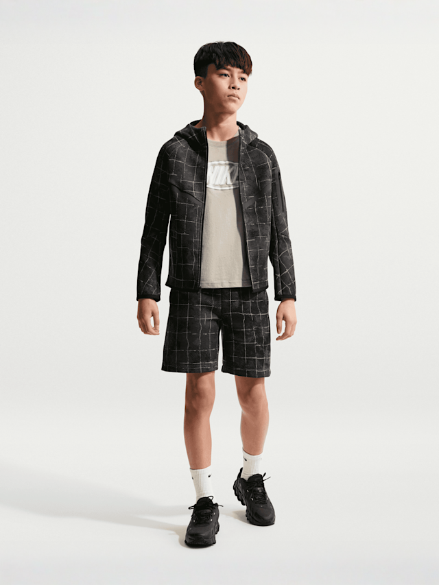 Nike  , Sportswear Tech Fleece Full Zip All Over Print, grey, Image 5 of 5