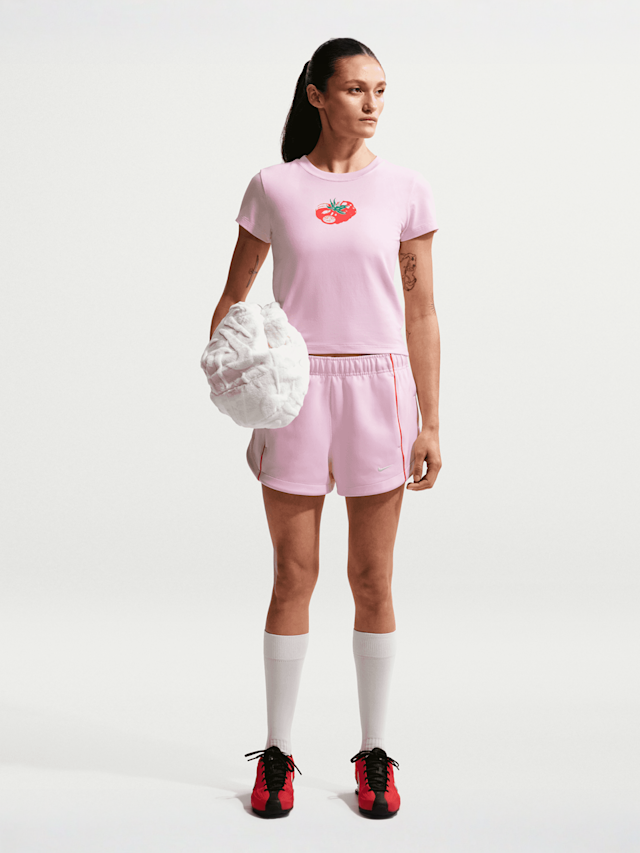 Nike  , Sportswear Windrunner Mid-Rise 2" Shorts, light pink, Image 5 of 5