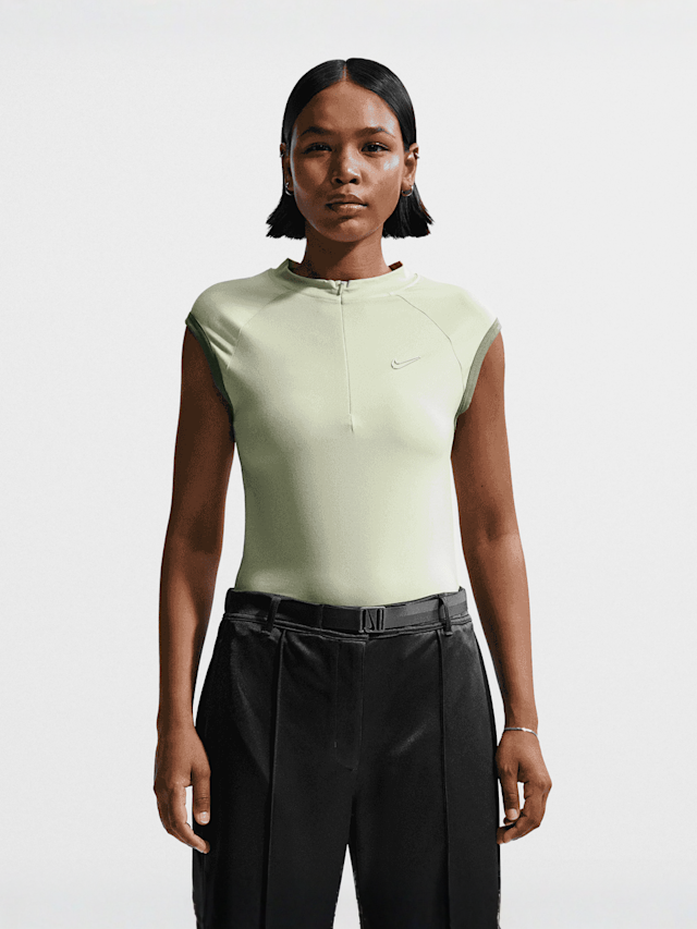 Nike  , Sportswear Tight Sleeveless 1/4-Zip Top, green, Image 1 of 4