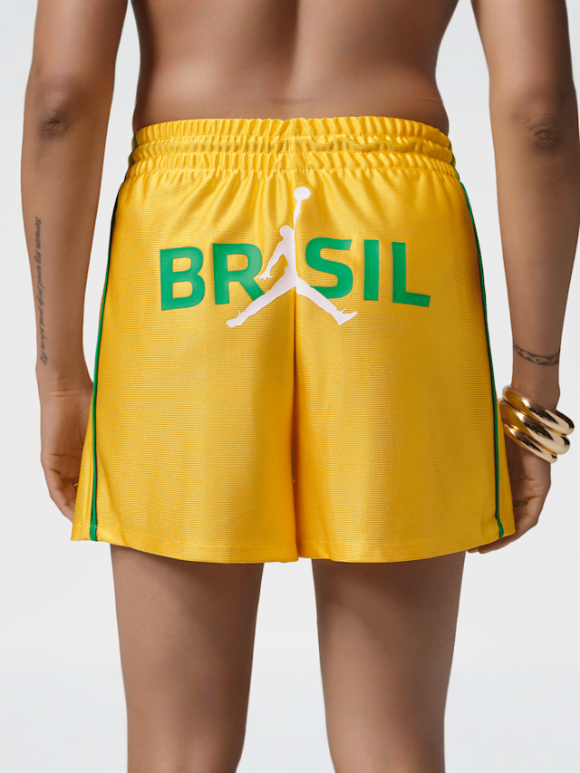 Jordan, Brooklyn Knit Brazil Shorts, yellow, Image 2 of 6