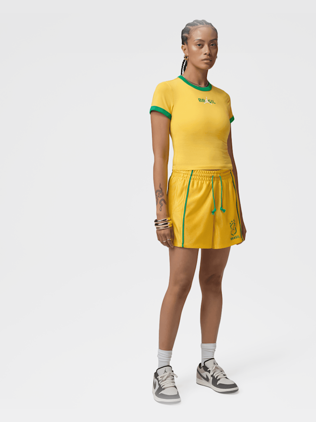 Jordan, Brooklyn Knit Brazil Shorts, yellow, Image 6 of 6