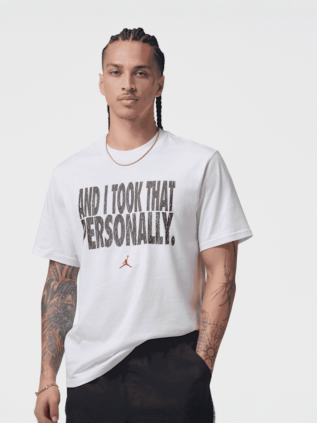 Jordan, Dri-FIT Sport Graphic Shortsleeve Crew VB, white, Image 1 of 5