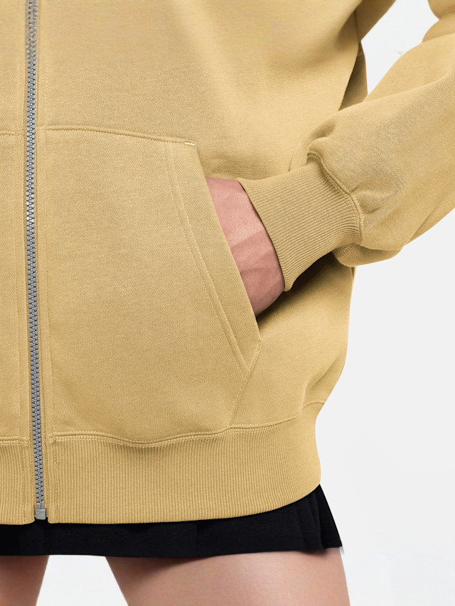 Jordan, Brooklyn Fleece Oversized Full-Zip Hoodie, yellow, Image 3 of 3