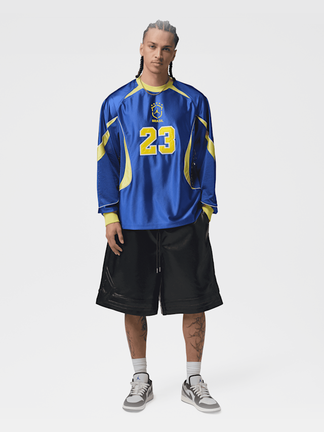 Jordan, Brasil Goalie Top, blue, Image 7 of 7