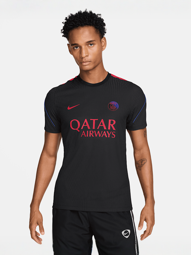 Nike  , PSG Strike Soccer Dri-FIT Short-Sleeve Top, black, Image 1 of 3