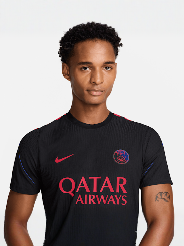 Nike  , PSG Strike Soccer Dri-FIT Short-Sleeve Top, black, Image 3 of 3