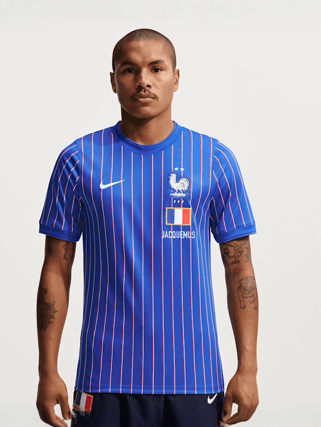 Nike  , France x Jacquemus Dri-FIT Academy Pro Shortsleeve Top, blue, Image 1 of 6